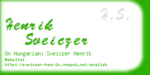 henrik sveiczer business card